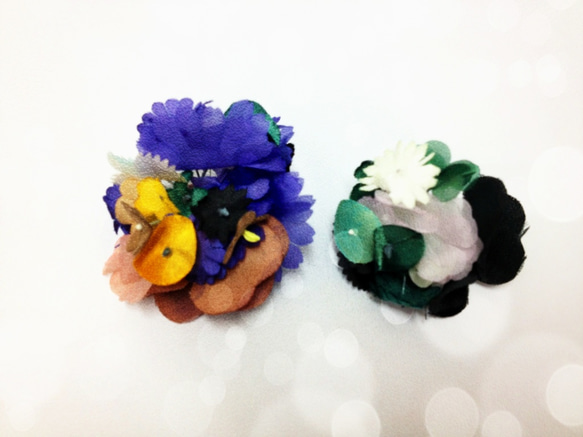 Corsage Flower ♡　Pierce / パープル系 3枚目の画像