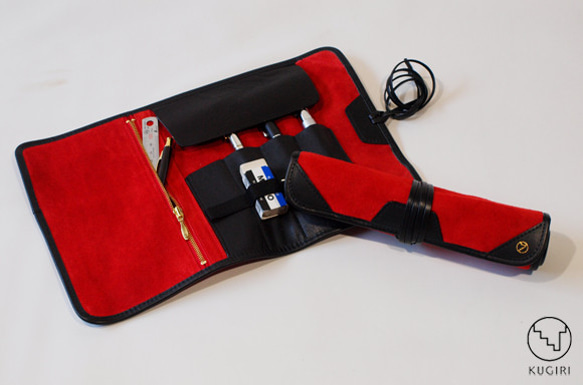 楽天市場】スエード ペンケースの通販 KUGIRIレザー スエード ペンケース