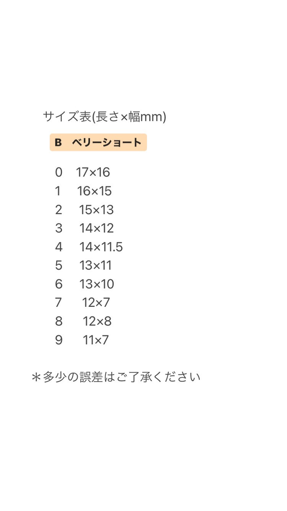 サイズ確認用チップ✳︎ 3枚目の画像