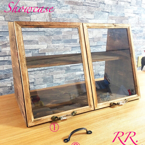 木製のショーケース ② /収納/アンティーク/古道具/店舗什器