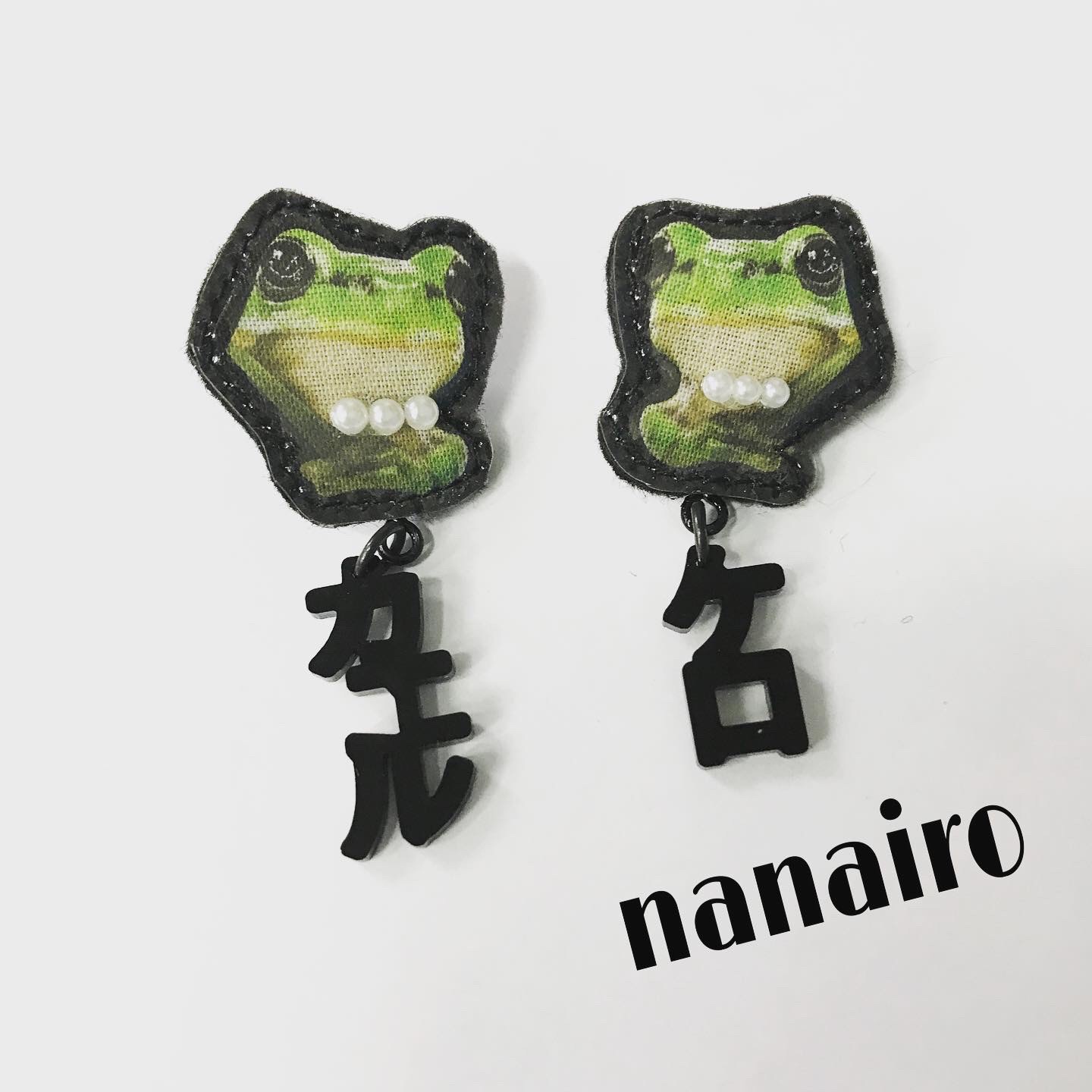 カエルちゃんケロケロピアスorイヤリング Ω | 最も安 