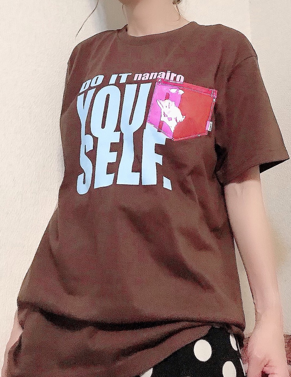 新作【DO IT YOURSELF】Tシャツ　ブラウン　S〜Lサイズ 1枚目の画像