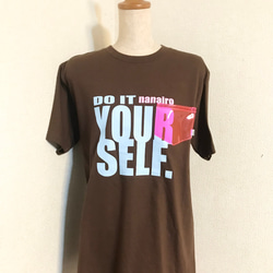 新作【DO IT YOURSELF】Tシャツ　ブラウン　S〜Lサイズ 5枚目の画像