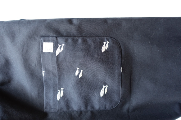 [6/12まで送料無料]ブラックのジョガーパンツSAKANAポケット/BLACK/S 5枚目の画像