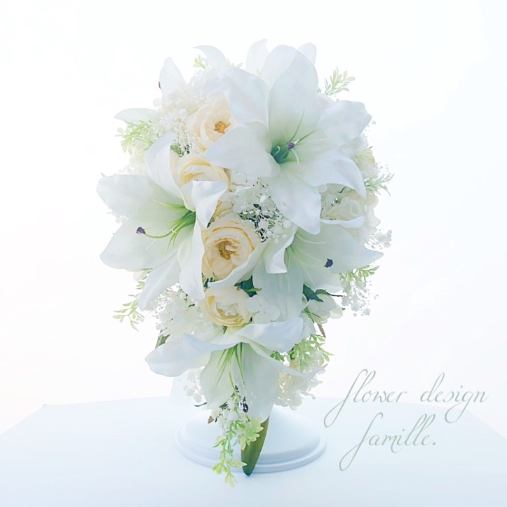 最高級＆最安値 2点セット・アーティフィシャルフラワーユリ&カップ