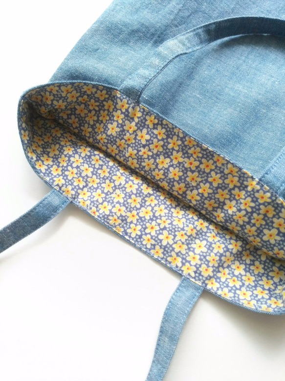 chambray  mini  bag  (blue) 2枚目の画像