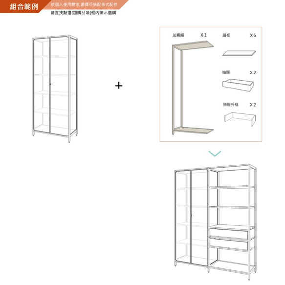 Creesor - Shido 40 工業風組合櫃 書櫃 第7張的照片