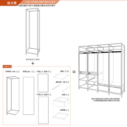 Creesor - Shido 60 工業風組合櫃 衣櫃 第8張的照片