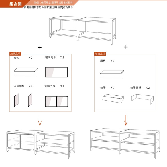 Creesor - Shido 40 工業風組合櫃 電視櫃 第6張的照片