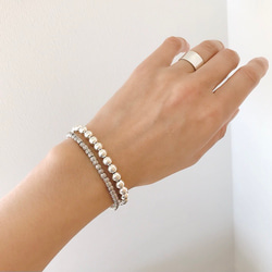 White silver braceletⅡ（Karen Silver×SV925） 10枚目の画像