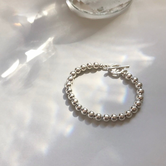 White silver braceletⅡ（Karen Silver×SV925） 3枚目の画像