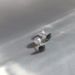 拉長石耳環（14KGF）耳環/耳環 第5張的照片