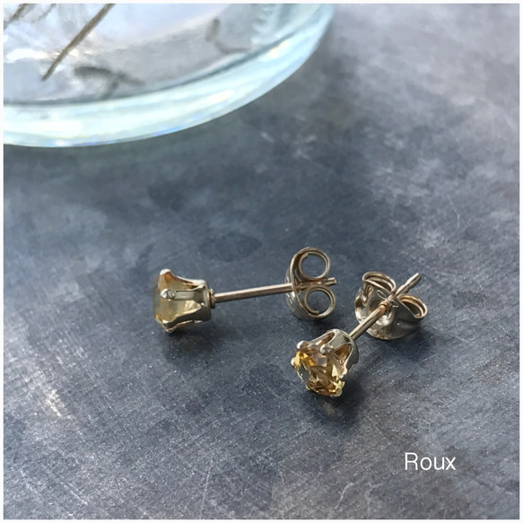 Koyuki-Sama產品黃水晶耳釘4mm（14kgf）可以更換 第2張的照片