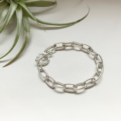Silver chain bracelet /Oval wide（SV925） 2枚目の画像