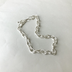 Silver chain necklace/ Oval wide（SV925） 2枚目の画像