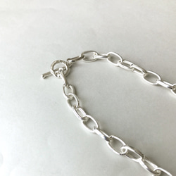 Silver chain necklace/ Oval wide（SV925） 3枚目の画像