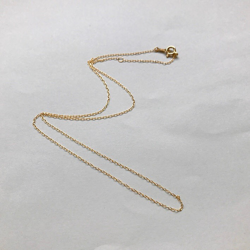 K10 ネックレス　チェーン K10チェーンネックレス（50 cm）｜ネックチェーン｜ノジェス