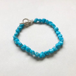 Sleeping beauty Turquoise bracelet(SV925） 2枚目の画像