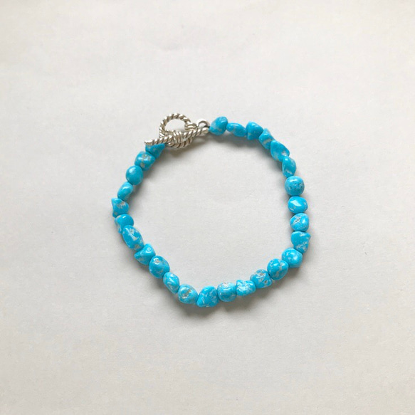 Sleeping beauty Turquoise bracelet(SV925） 3枚目の画像