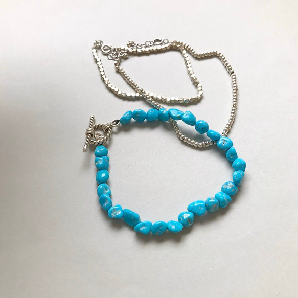 Sleeping beauty Turquoise bracelet(SV925） 4枚目の画像