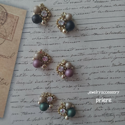 *秋冬珍珠飾品（可可）（耳環、耳環、鈦耳環） 第5張的照片