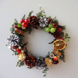 クリスマスリース 27cm リース chloe misaki 通販 4822034｜Creema