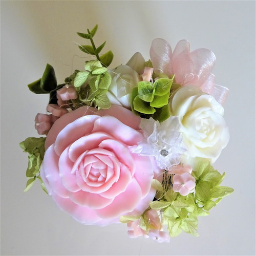 超美品！原画最高級プラチナ箔を押したピンクと紫の薔薇箔押し