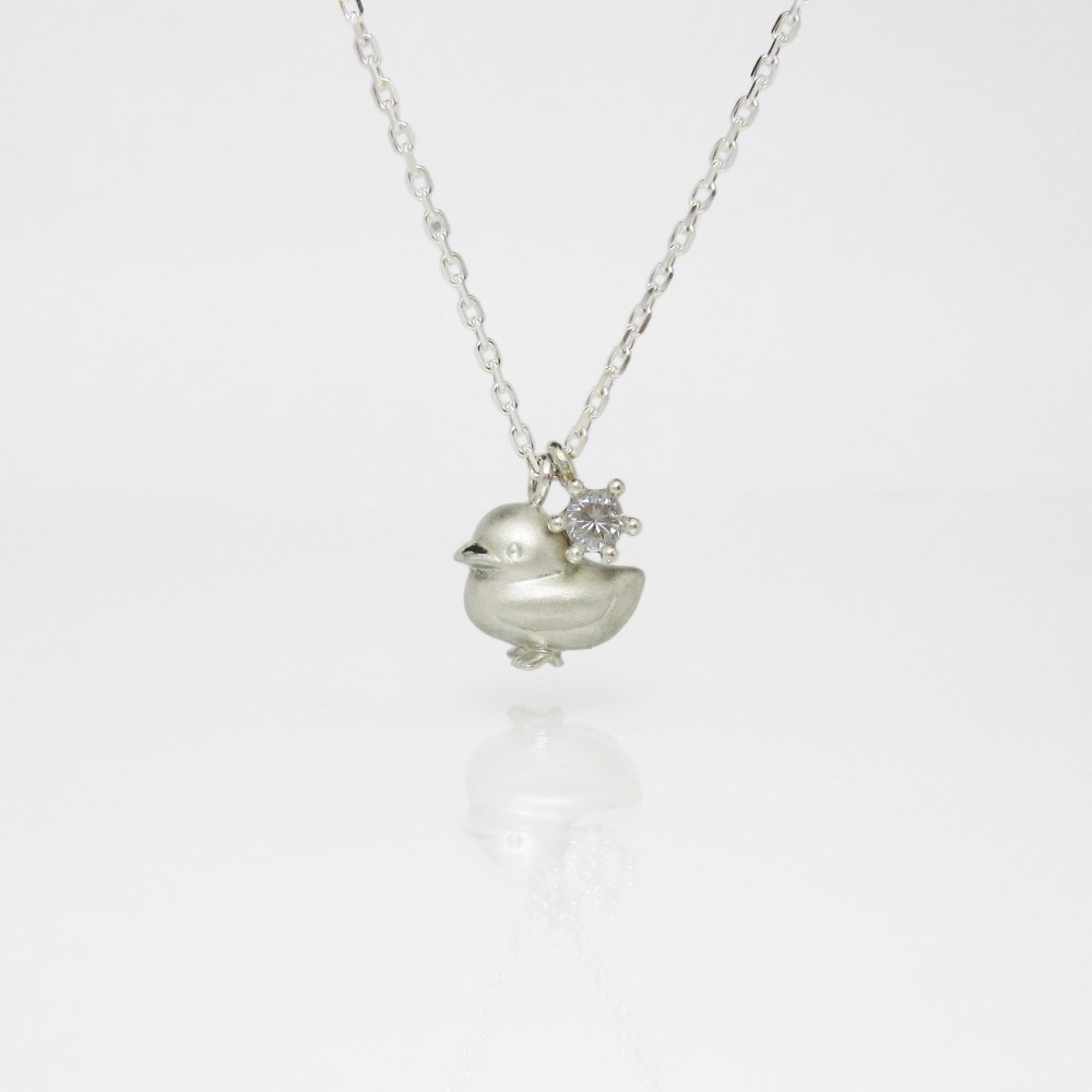 小さくて可愛らしいアヒルのSV925シルバーペンダント < Hans【ハンス】>