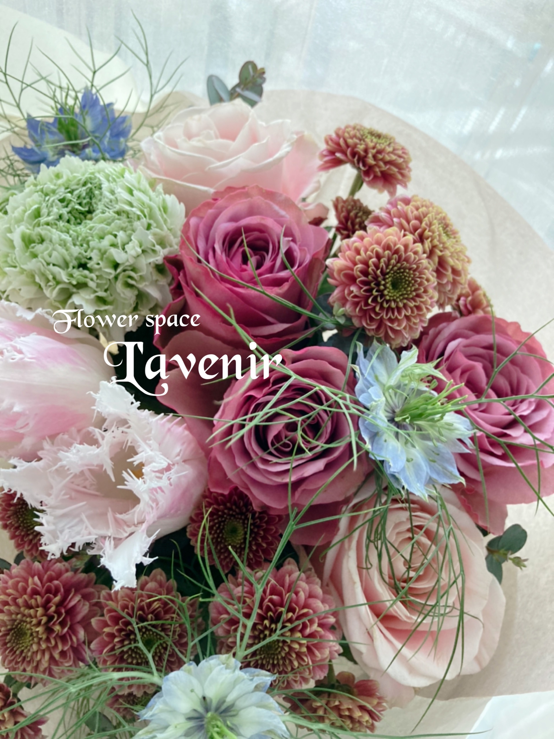 【再販】幸せなお花便(生花)5000円+500円(アレンジ・キット)