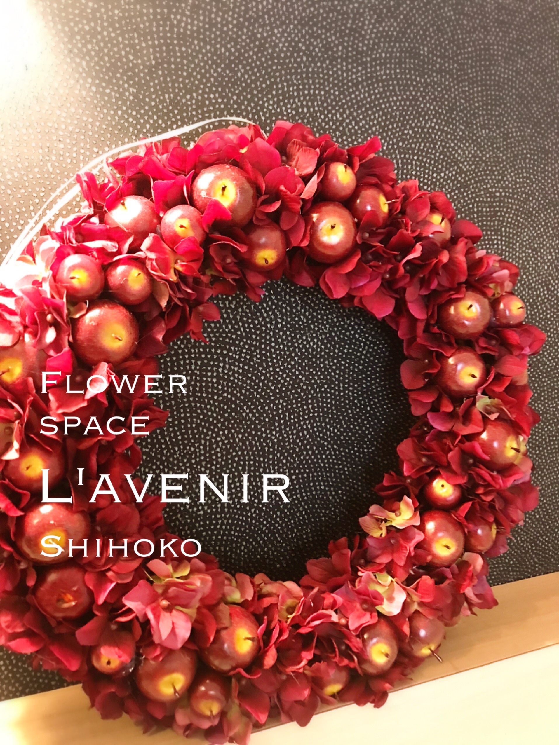 赤いりんごのリースS