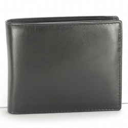 シンプルな男性の短いクリップ革財布8カードブラック有料ゲストレタリングサービス 2枚目の画像