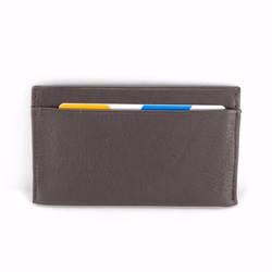 シンプルなミニマルな茶色の財布のカードホルダー 2枚目の画像
