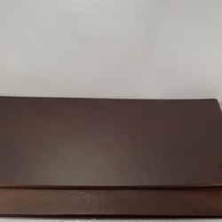 Mark Honor 義大利植鞣苯染皮墊桌墊寫字墊-深棕色32公分*24公分 第2張的照片