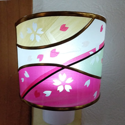 フットライト『桜』LEDスイッチ式ライト 足元ランプ 2枚目の画像