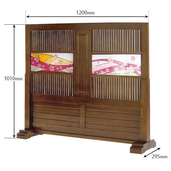 お座敷用　和風衝立　巾1200mm  現品限り　処分価格です　取りに来て頂ける方限定 1枚目の画像