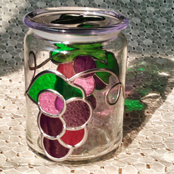 葡萄のガラス容器 2枚目の画像