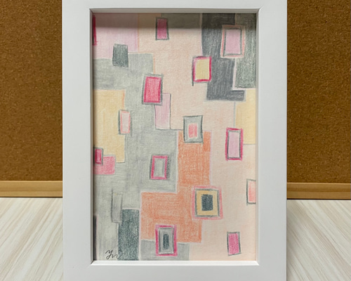 抽象色鉛筆画 p 絵画 next27 通販 11634990｜Creema(クリーマ)