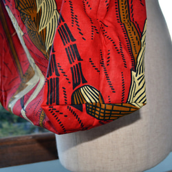 ギテンゲショッピングバッグ　‐アフリカの布ギテンゲで作ったショッピングバッグ（20GSB01） 3枚目の画像