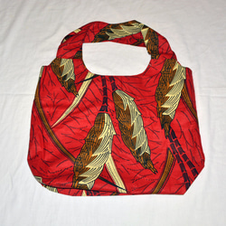ギテンゲショッピングバッグ　‐アフリカの布ギテンゲで作ったショッピングバッグ（20GSB01） 4枚目の画像