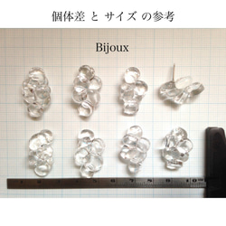 GL bijoux穿孔耳環bijou透明玻璃 第3張的照片