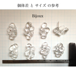 G Light Jewel Bijoux家族GIRL一隻耳環耳環Bijoux透明玻璃 第4張的照片