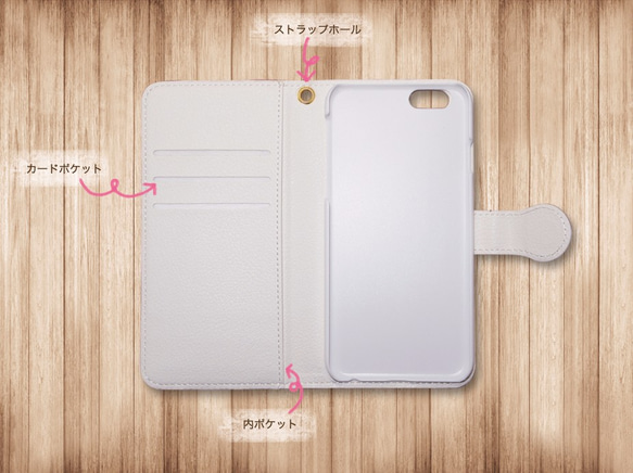 手帳型 iPhone ケース ☆ レモン日和、時々ライム【受注生産】 3枚目の画像