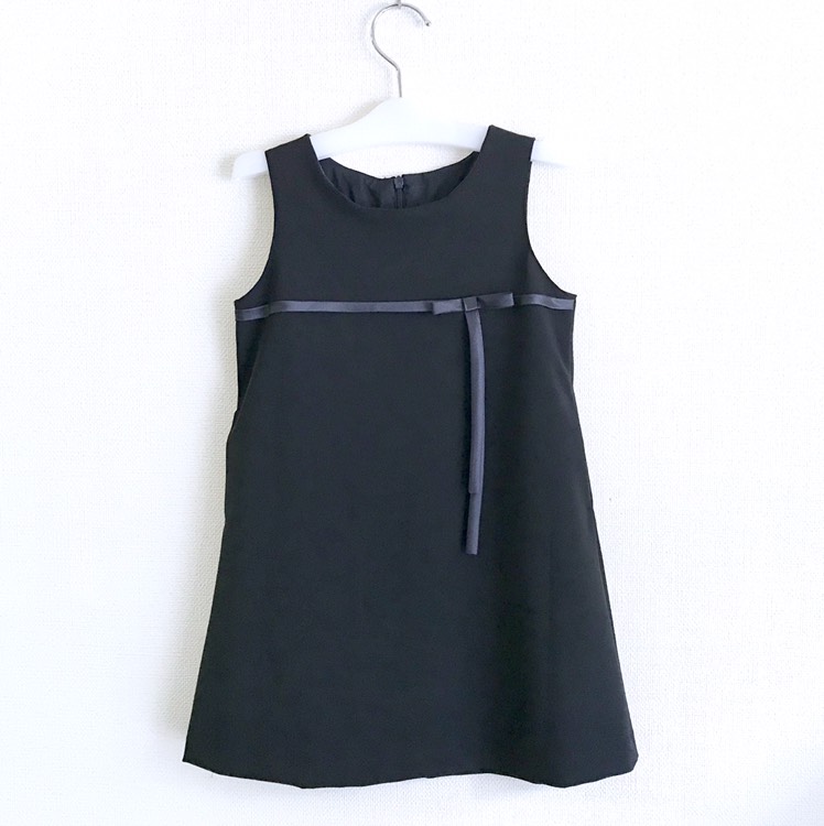 4~8才◎サテンリボンのジャンパースカートワンピース○発表会 入学式 卒園式 結婚式