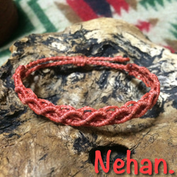 Macrame bracelet(red) 1枚目の画像