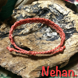 Macrame bracelet(red) 3枚目の画像