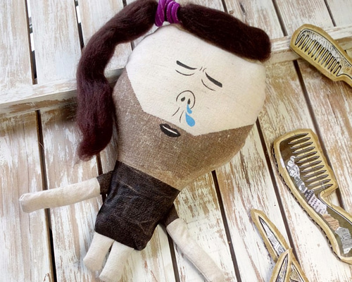 タウ兄彰の鼻。ハンドメイド/人形/レトロ/面白い/癒し/赤ちゃん/毛