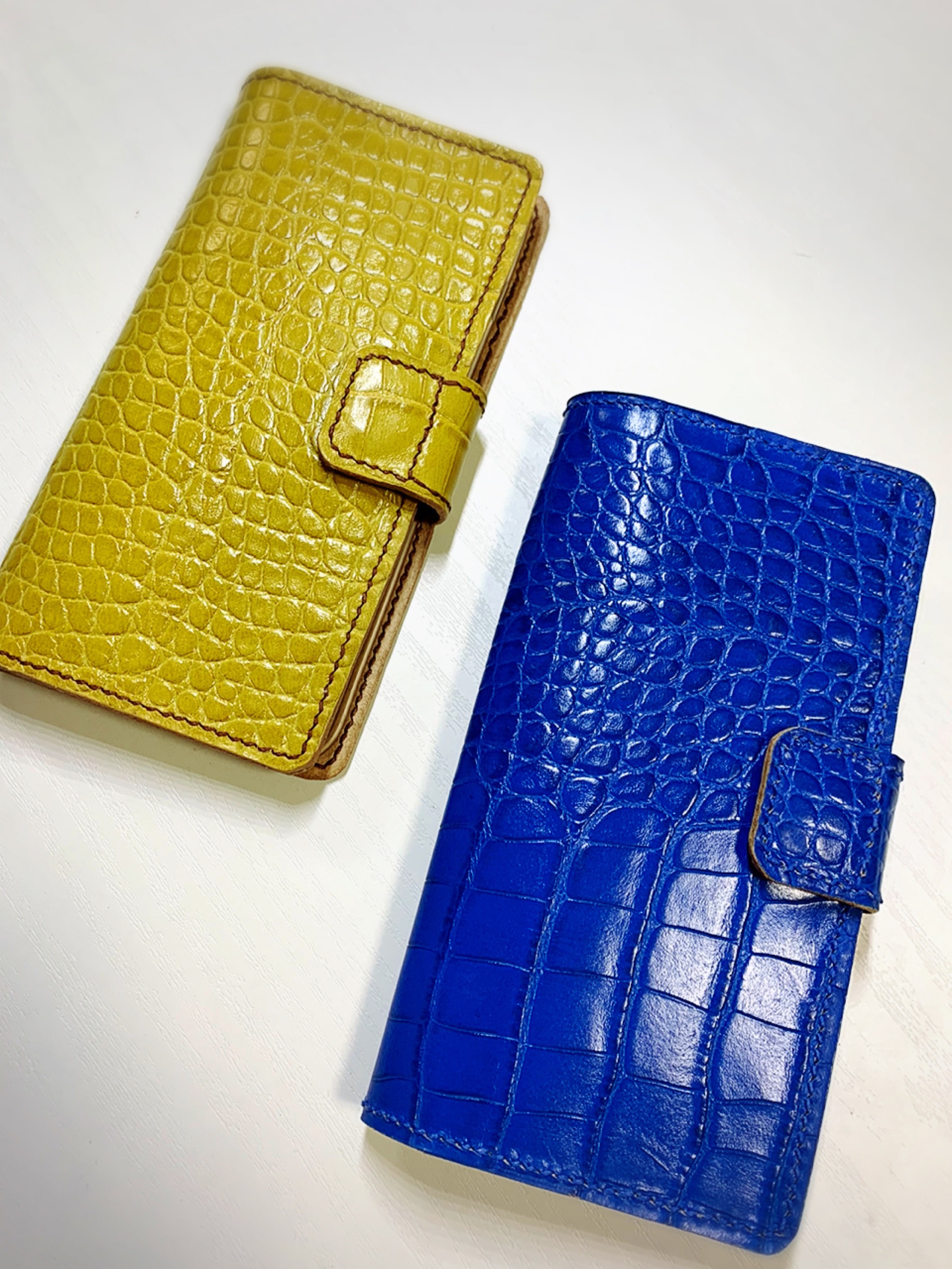 (受注作成)スマホ　iPhoneカバー　クロコ型