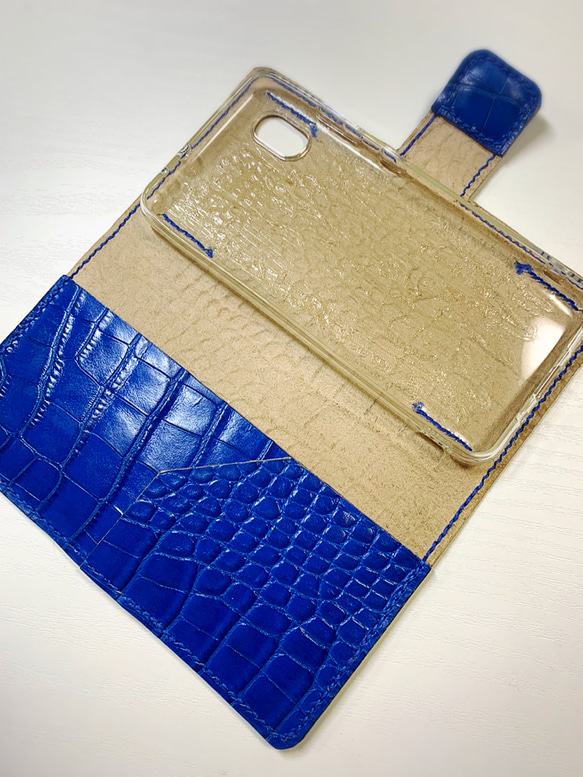 (受注作成)スマホ　iPhoneカバー　クロコ型 4枚目の画像