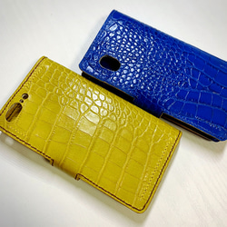 (受注作成)スマホ　iPhoneカバー　クロコ型 5枚目の画像