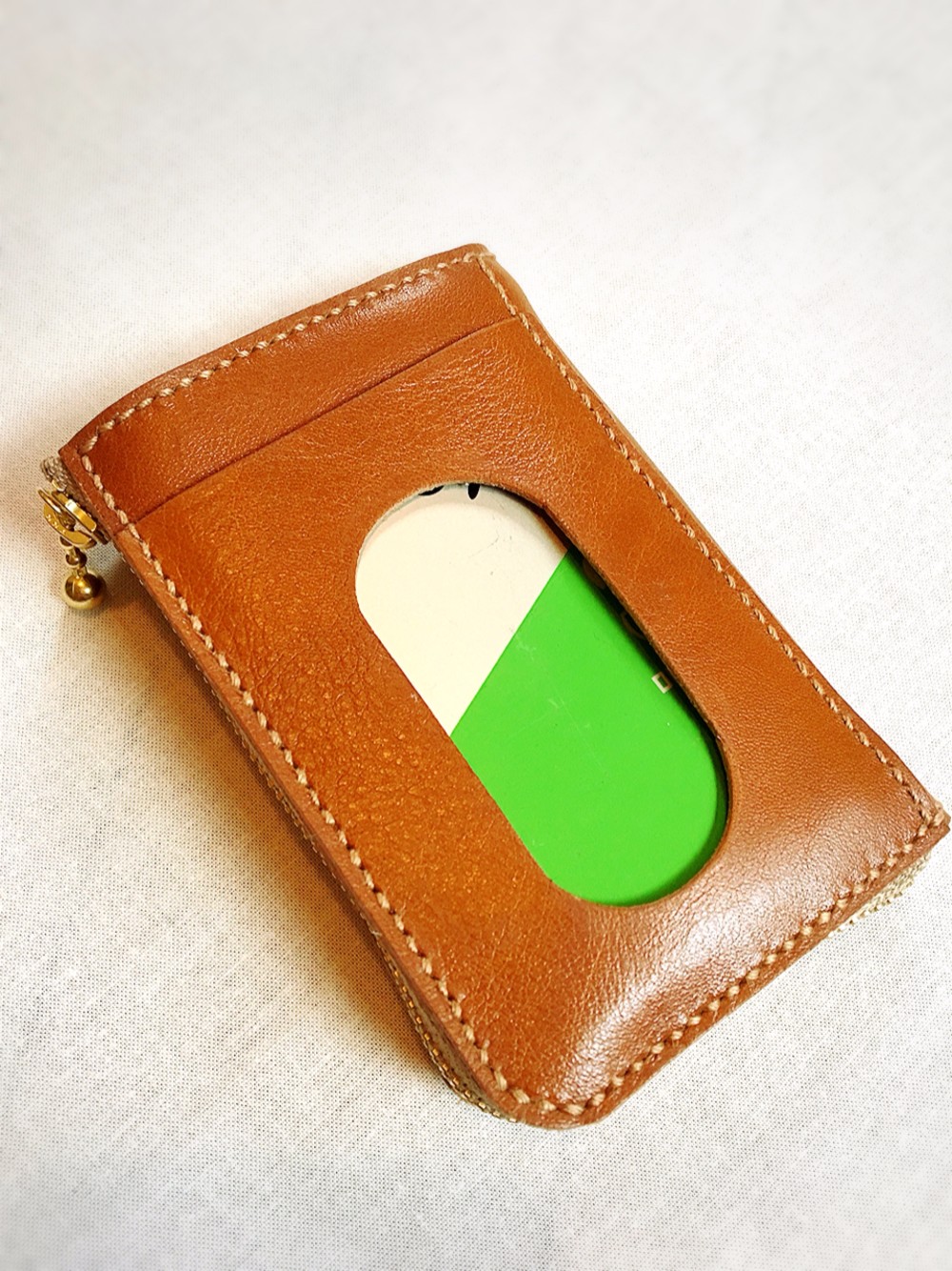 （受注作成）コインケース♪パスケース付きオイルヌメ